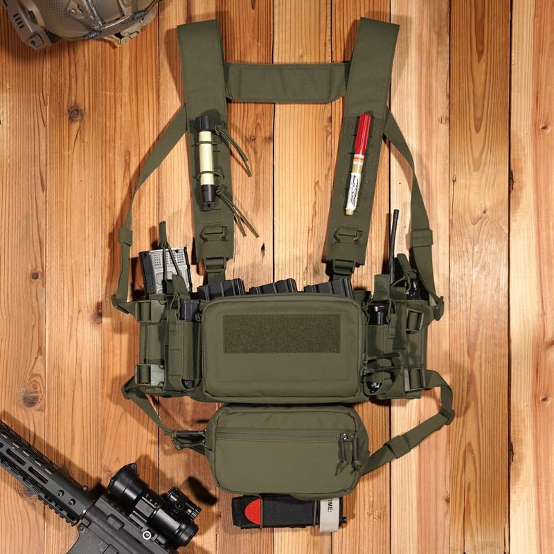 KRYDEX Laser Cut Shoulder Strap H Harness and Back Strap with Quick Release Buckles for MK3 MK4 MK5 Chest Rig - Image 5